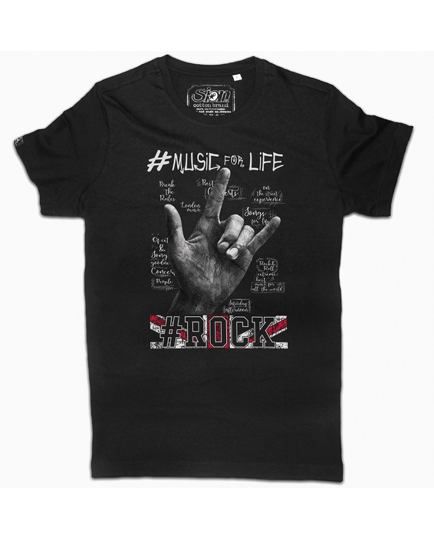 camiseta organica life negra